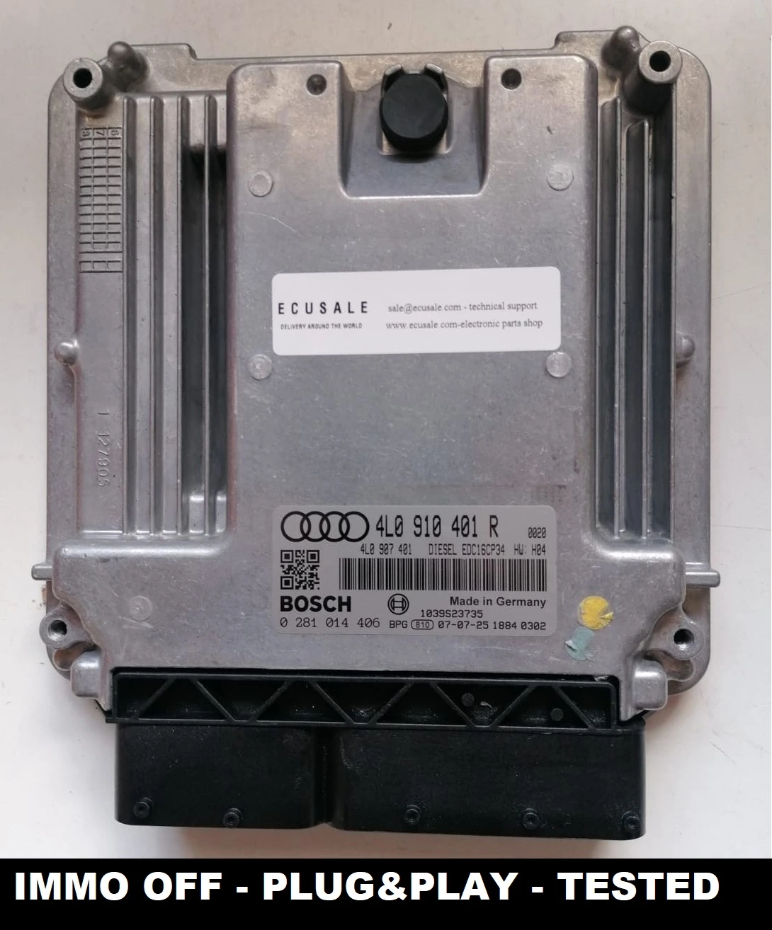 Audi Q7 4L0910401R 0281014406 IMMO OFF Plug and Play Motorsteuergerät